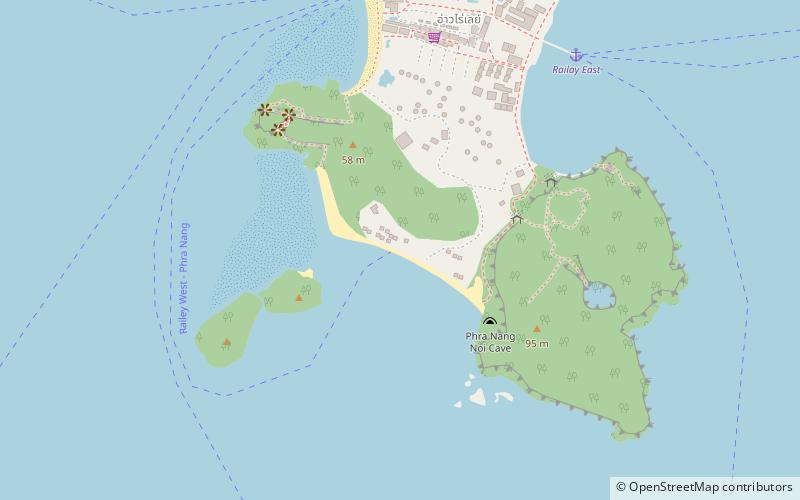 Phra Nang Beach location map