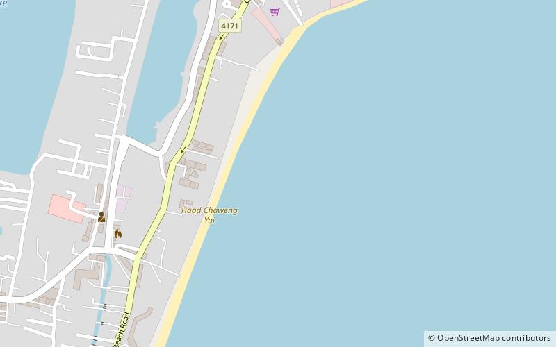 chaweng beach ko samui location map
