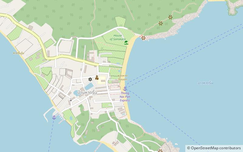 haad rin nok location map
