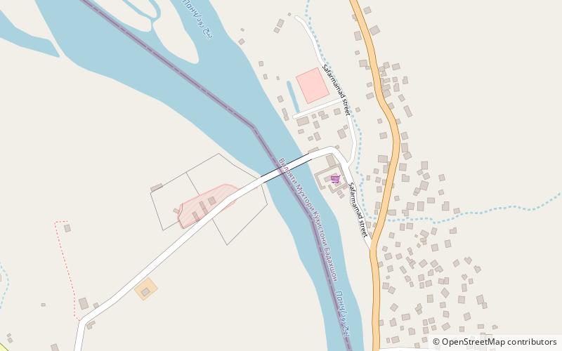 Tajik–Afghan bridge at Tem-Demogan location map