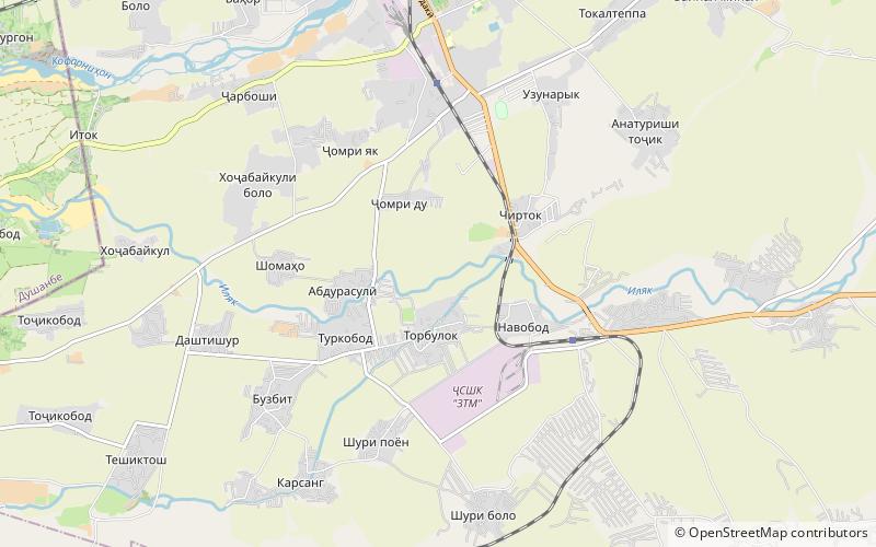 bozorboy burunov wahdat location map