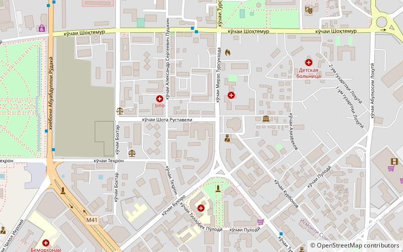 Russian-Tajik Slavonic University location map