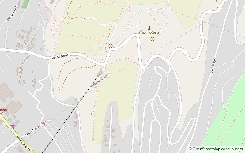 victory park dusambe location map