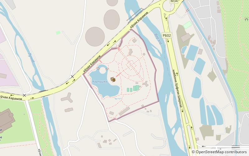 park khayyam dushanbe location map