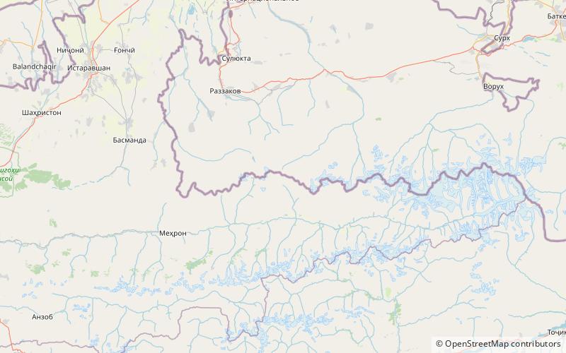 Turkestan Range location map