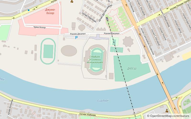 20 years of independence stadium khodjent location map