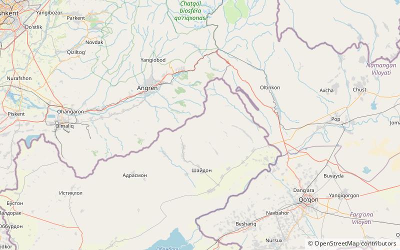 Qurama Mountains location map