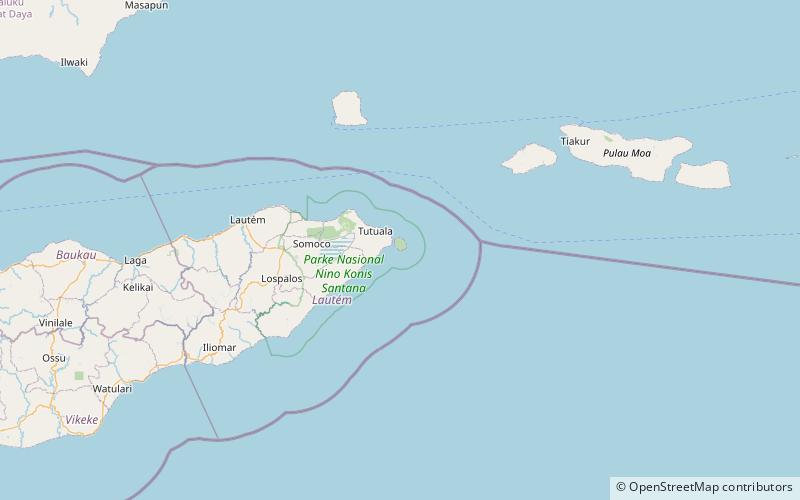 beach nino konis santana national park location map