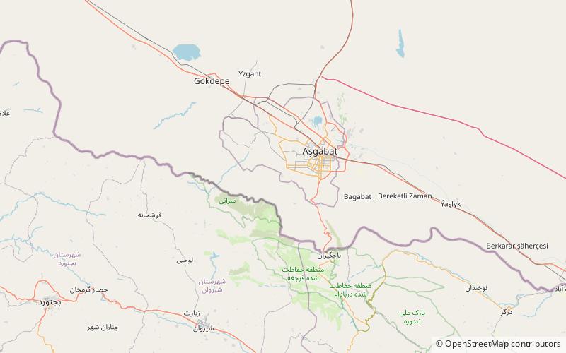 Turkmenistan Tower location map