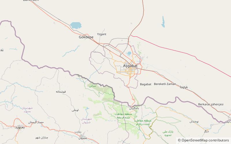 serdar yoly park achgabat location map