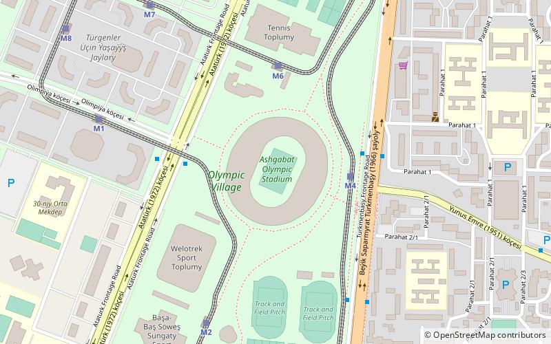 Stade olympique d'Achgabat location map
