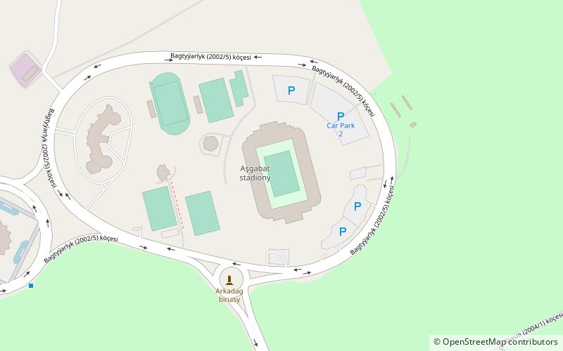 Ashgabat Stadium location map