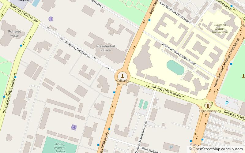 galkynysh square aszchabad location map