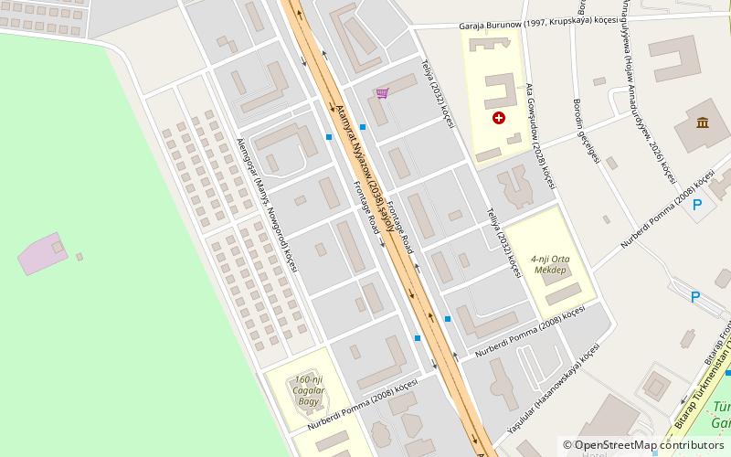 asgabat velodrom location map
