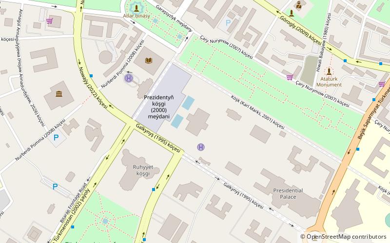 Oguzkhan-Präsidentenpalast location map