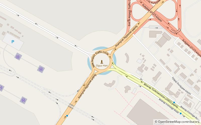 Ashgabat Fountain location map