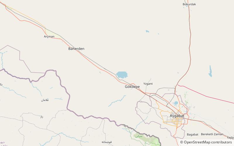 Karakum Canal location map