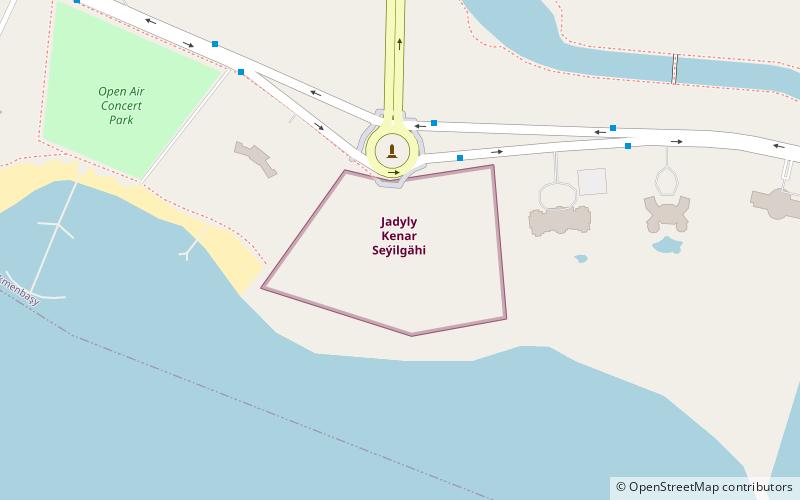 jadyly kenar seyilgahi turkmenbaszy location map