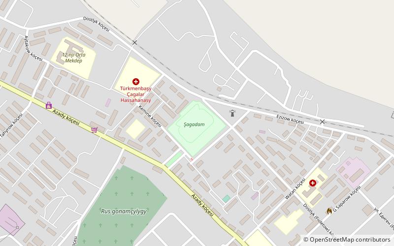 Şagadam Stadium location map