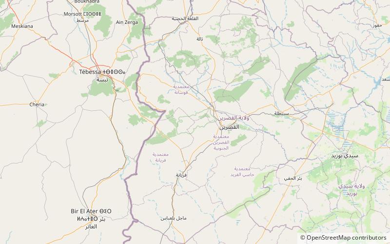 Djebel Chambi location map