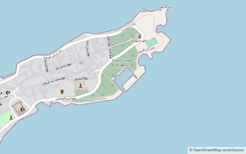 Cimetière marin de Mahdia location map