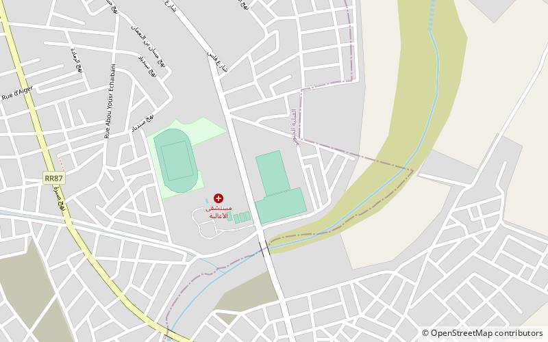 Stade Ali Zouaoui location map