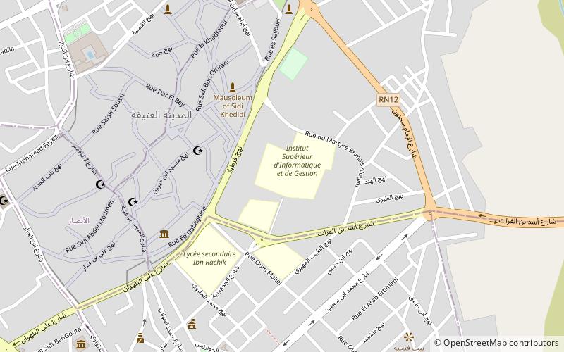 universitat kairouan location map