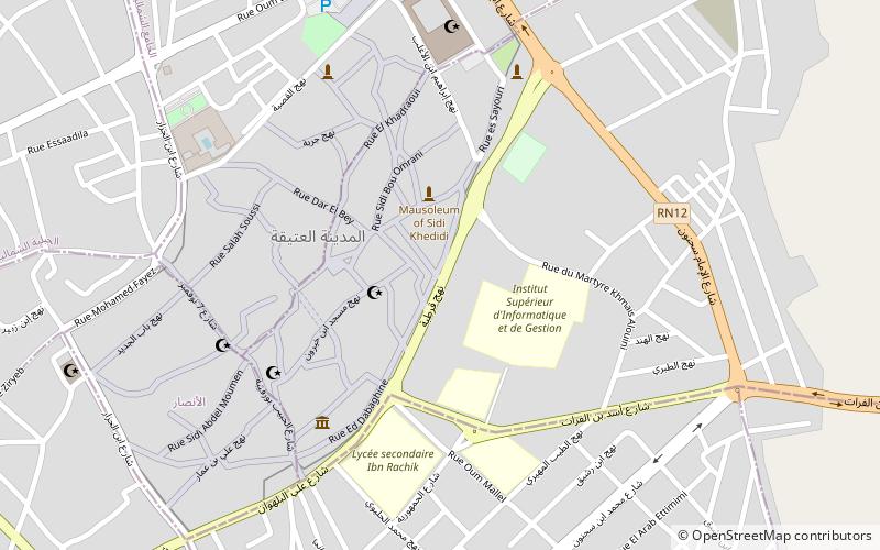 bab elmoupas kairouan location map