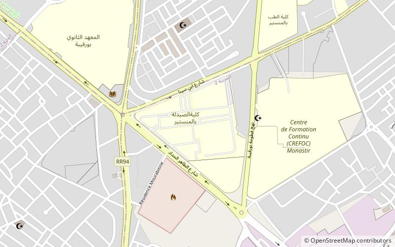 Faculty of Pharmacy of Monastir location map
