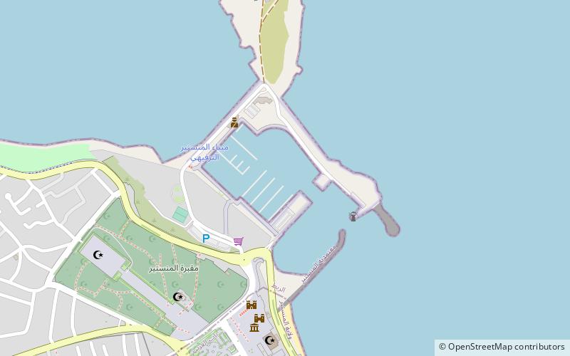 marina monastir location map