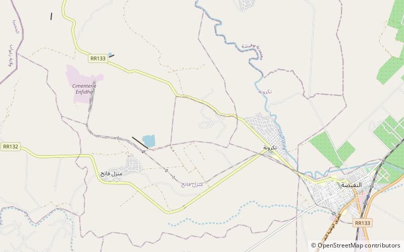 Takrouna location map