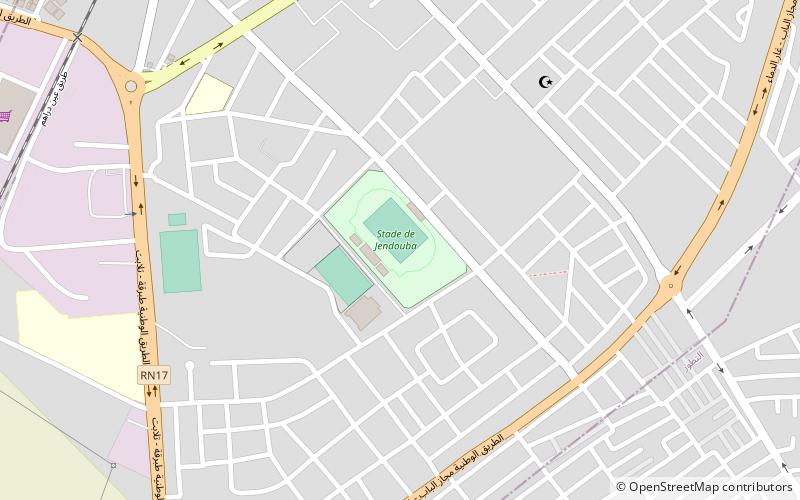 stade municipal de jendouba location map