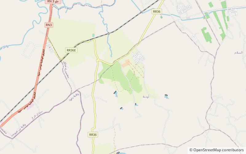 Uthina location map