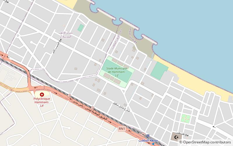 Stade municipal de Hammam Lif location map