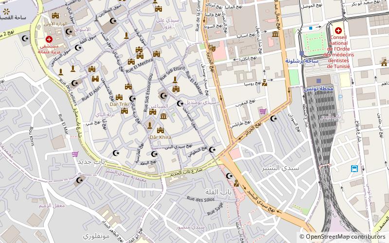 souk es sabbaghine tunis location map
