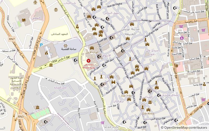 Mosquée El Hentati location map