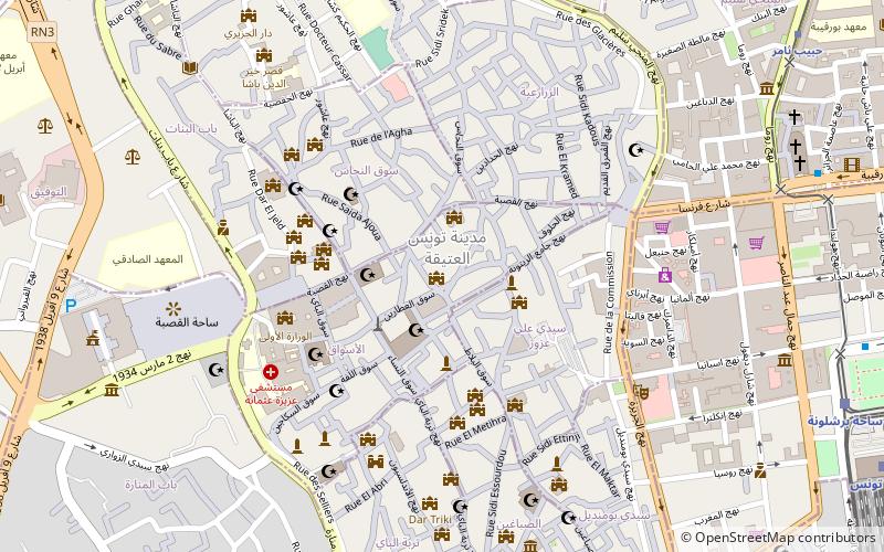 El Hafsia Mosque location map