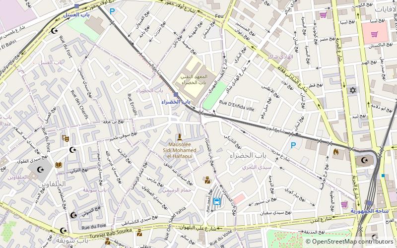 bab el khadra tunis location map