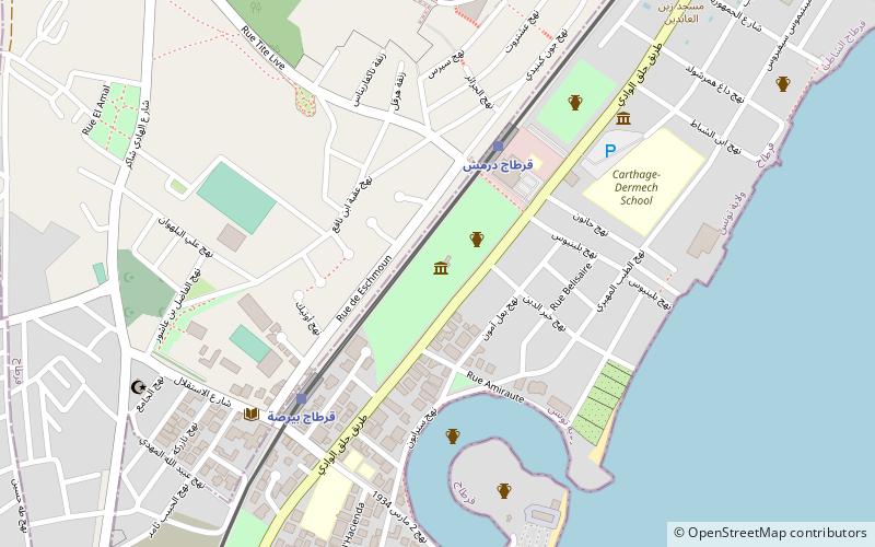 Carthage Paleo-Christian Museum location map