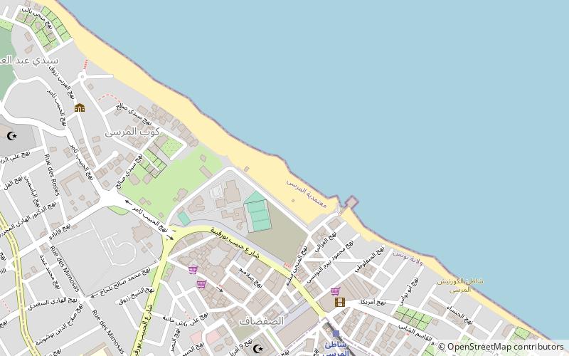 La Marsa Beach location map