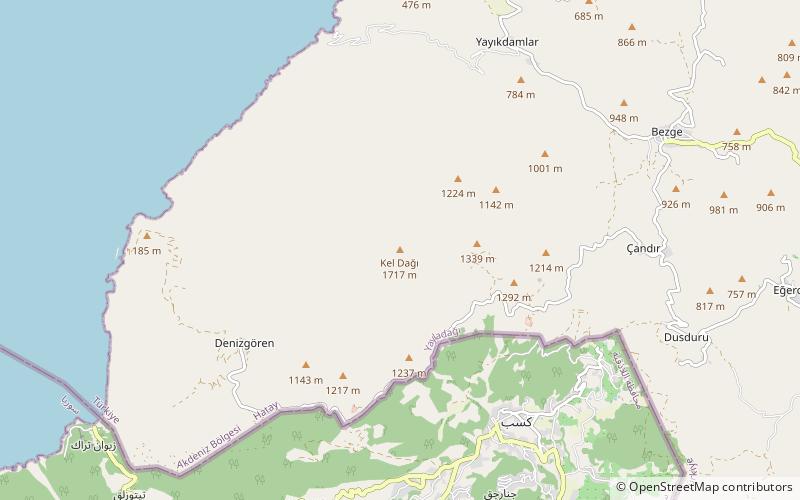 Djebel Akra location map