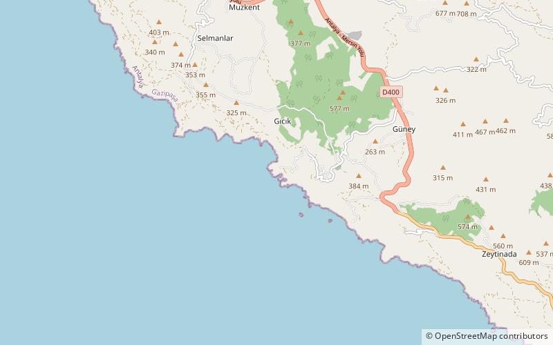 Antiochia ad Cragum location map