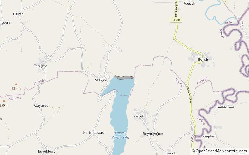 Barrage de Yarseli location map
