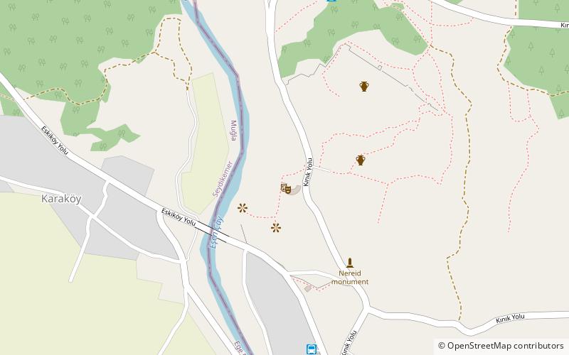 monumento delle arpie kinik location map
