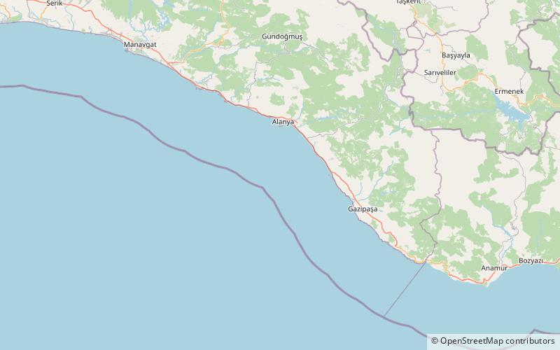 Jaskinia Damlataş location map
