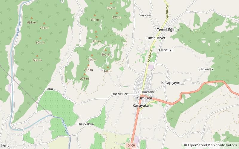 corydala kumluca location map