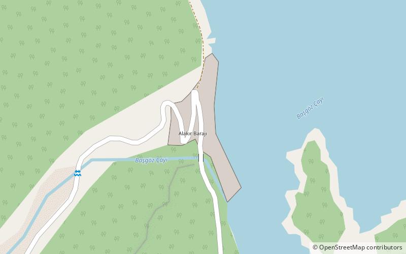 Alakır Dam location map