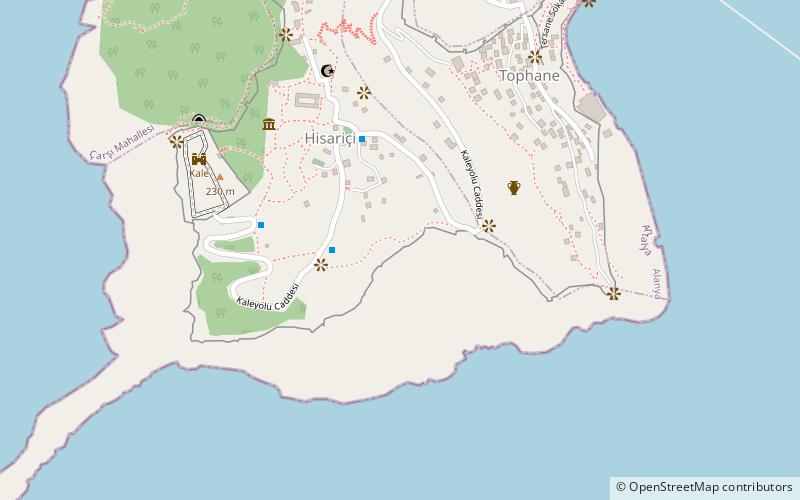Alanya Castle location map