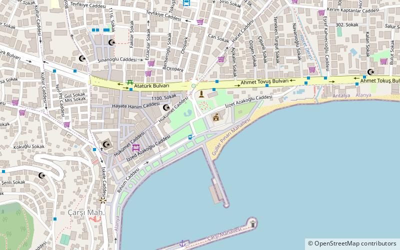 baris manco parki alanya location map