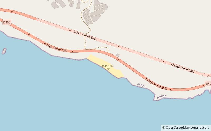 ulas halk plaj alanya location map